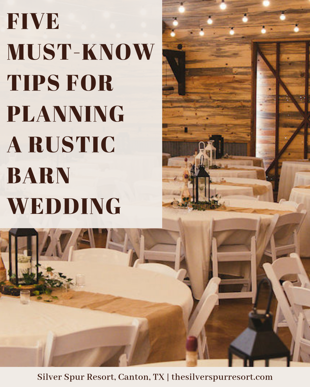 5 tips for planning a rustic wedding