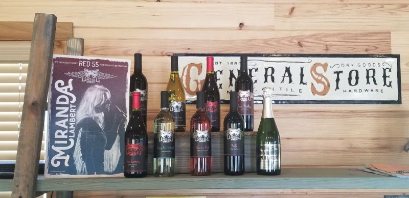 Red 55 wines at Silver Spur Resort
