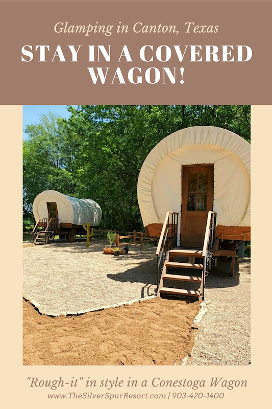 covered wagon camping 