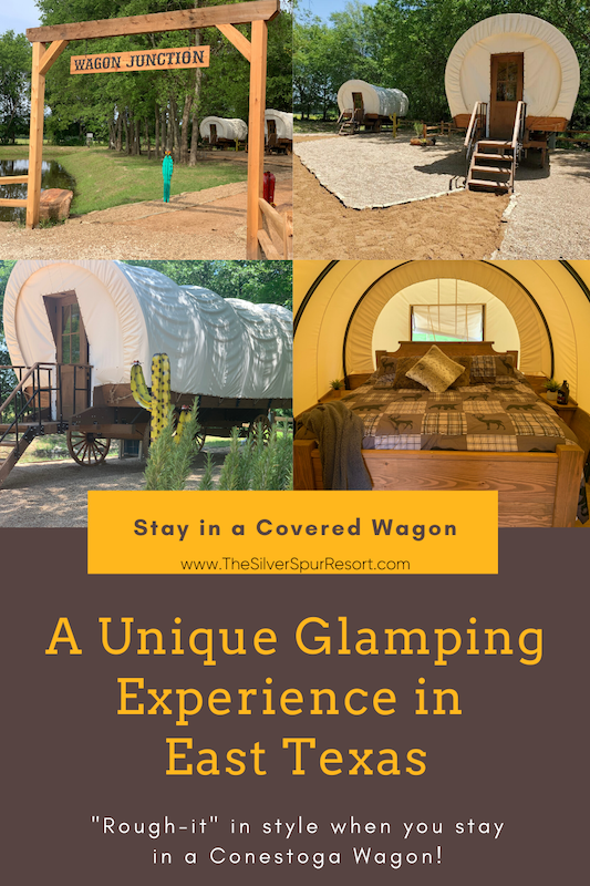 stay in a covered wagon 