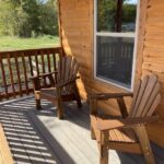 camping cabins front porch
