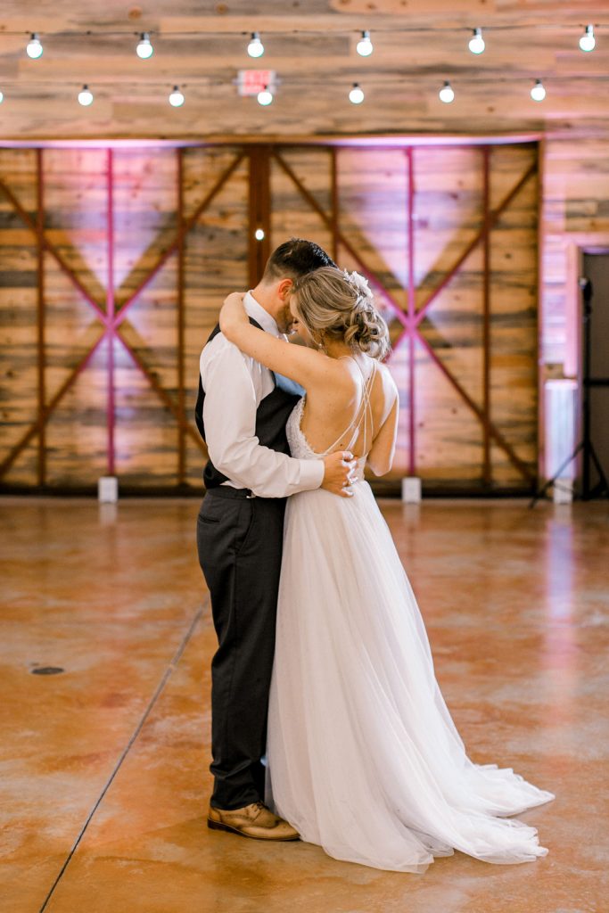 first dance at the barn at the silver spur resort