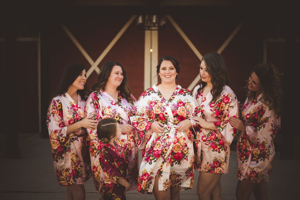 bridal party portraits at silver spur resort