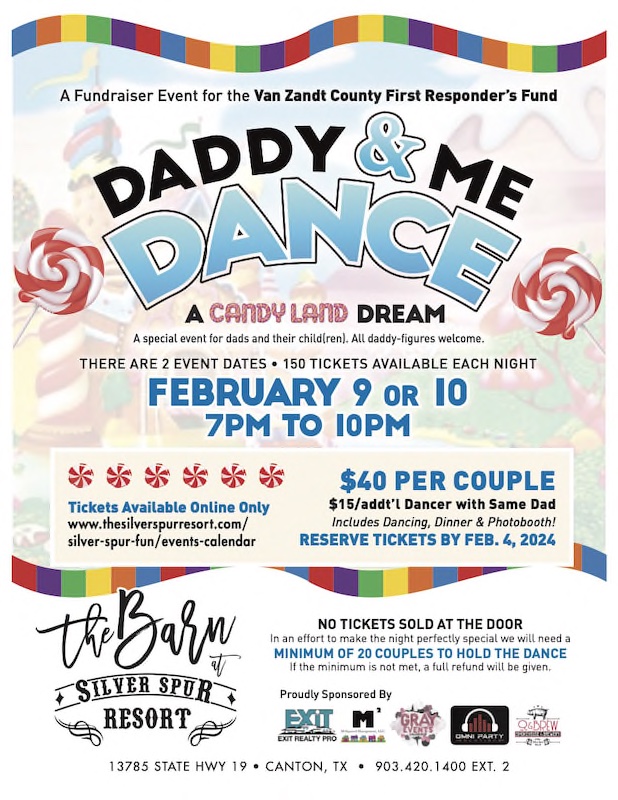 Daddy & Me Dance at Silver Spur Resort on Feb 9th and 10th 2024