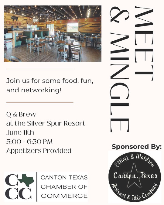 Canton Chamber of Commerce Meet & Mingle at the Q & Brew 